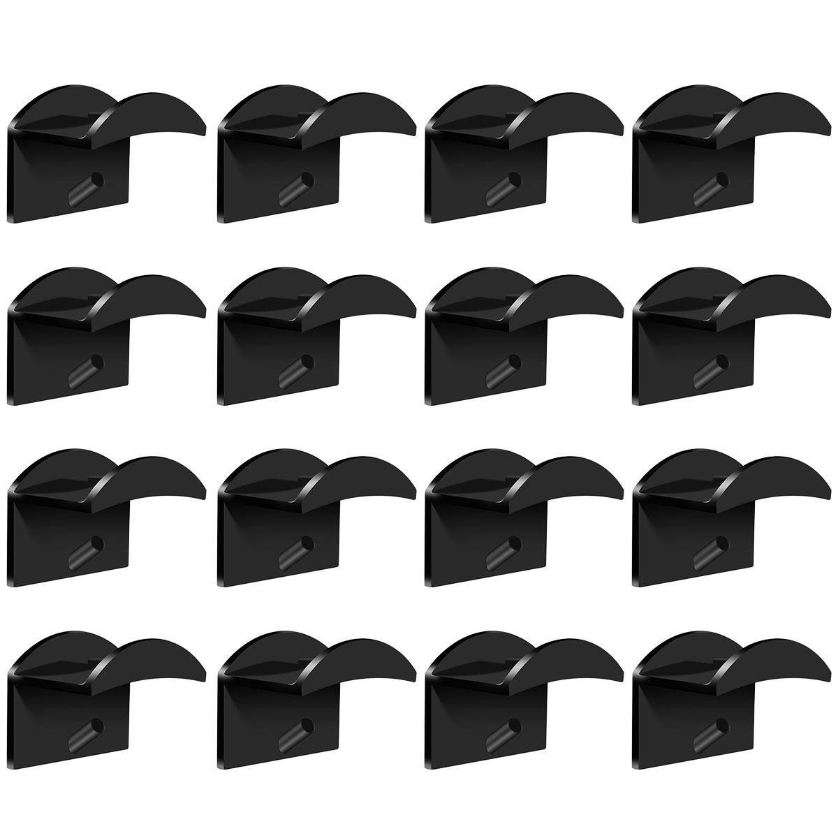16X Self Adhesive Hat Hooks for Wall Modern Minimalist Design Rack