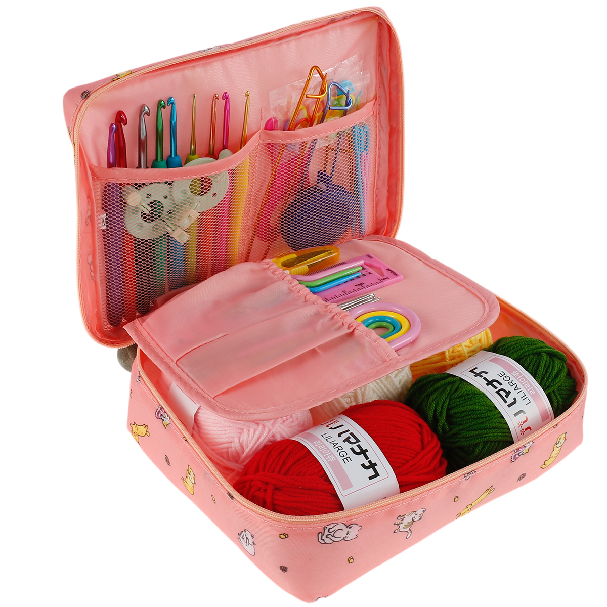 59 Pcs Crochet Hooks Kit Knitting Starter Kit for Adults Ergonomic Crochet  Soft⇗