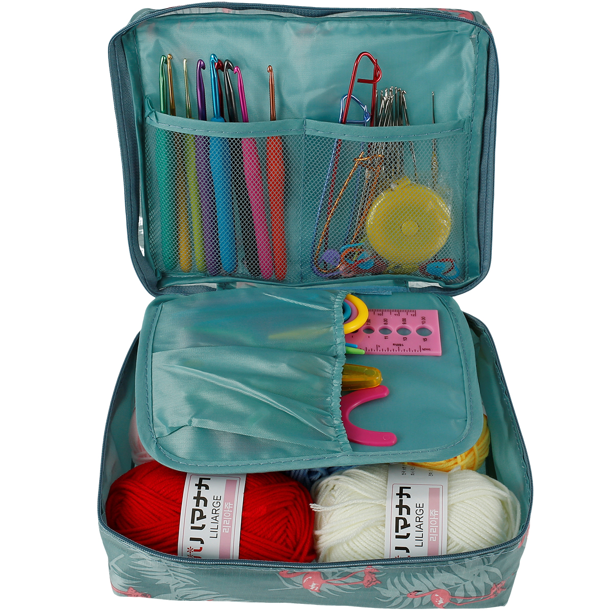 59 Pcs Crochet Hooks Kit Knitting Starter Kit for Adults Ergonomic Crochet  Soft⇗