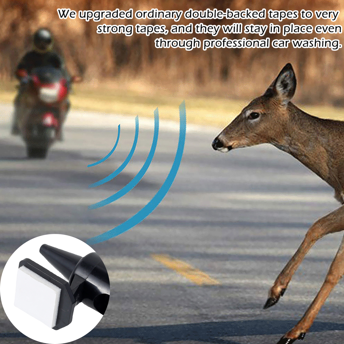 Deer Whistles For Uk Car, Car Animal Warning Whistle With Tape