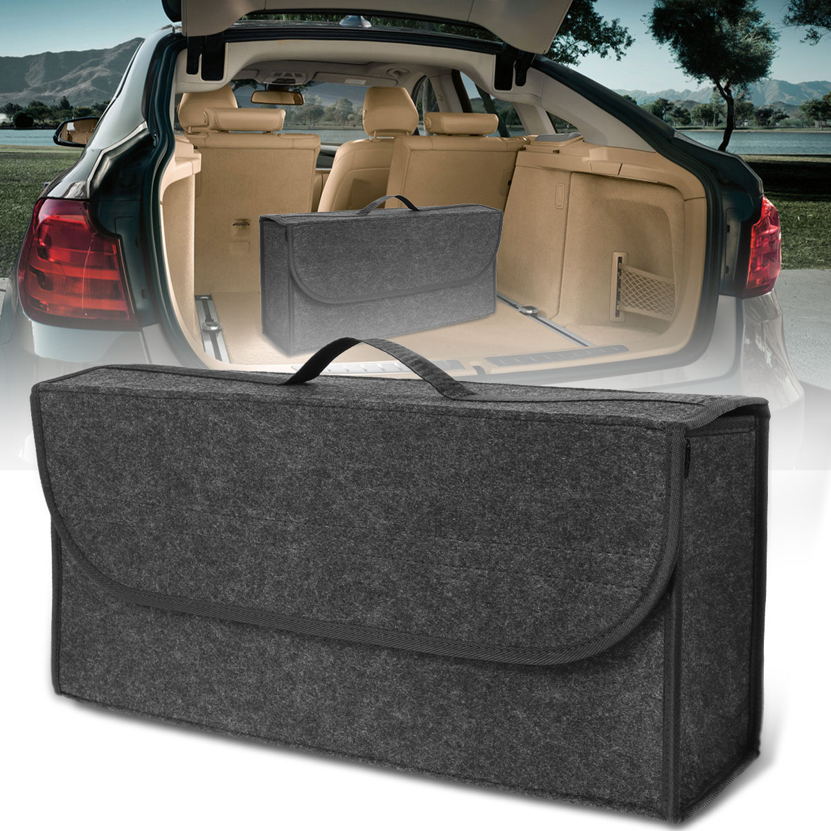 Car Storage Box Fireproof Felt Cloth Car Seat Gap Catcher